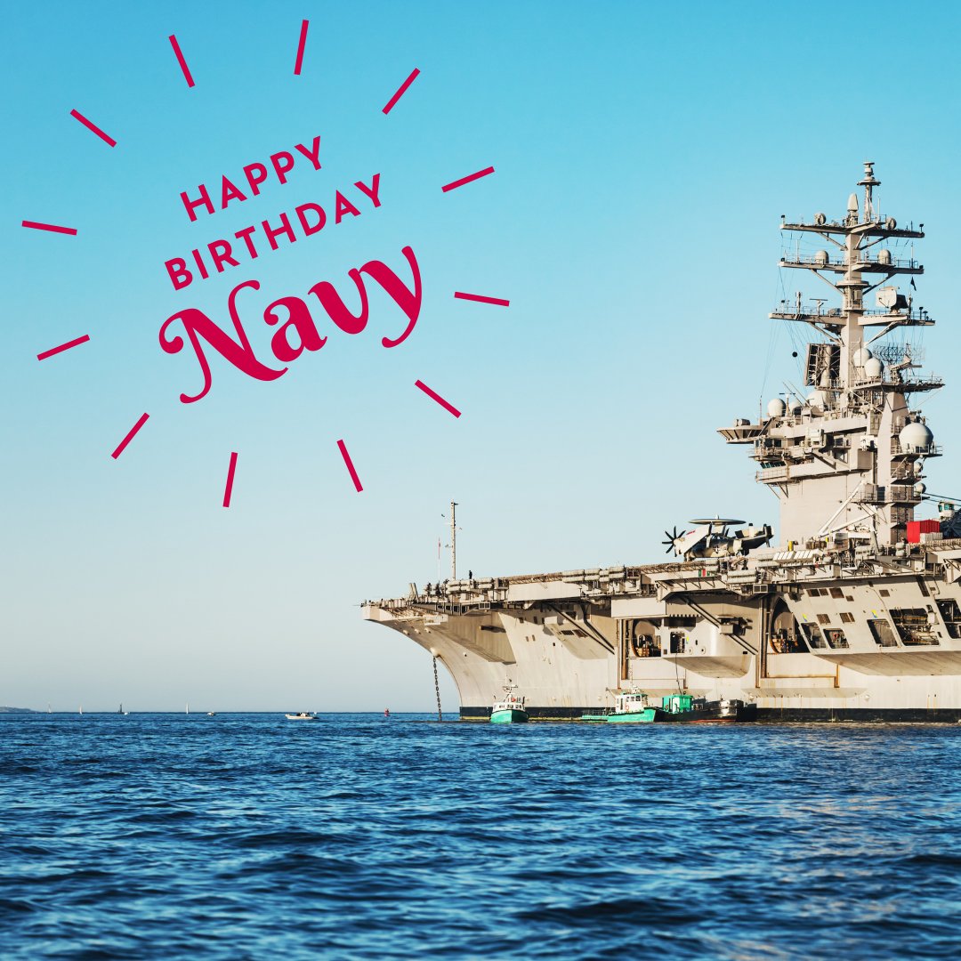 Today, we celebrate the 246th birthday of the United States Navy. Thank you to all who have served! 💙