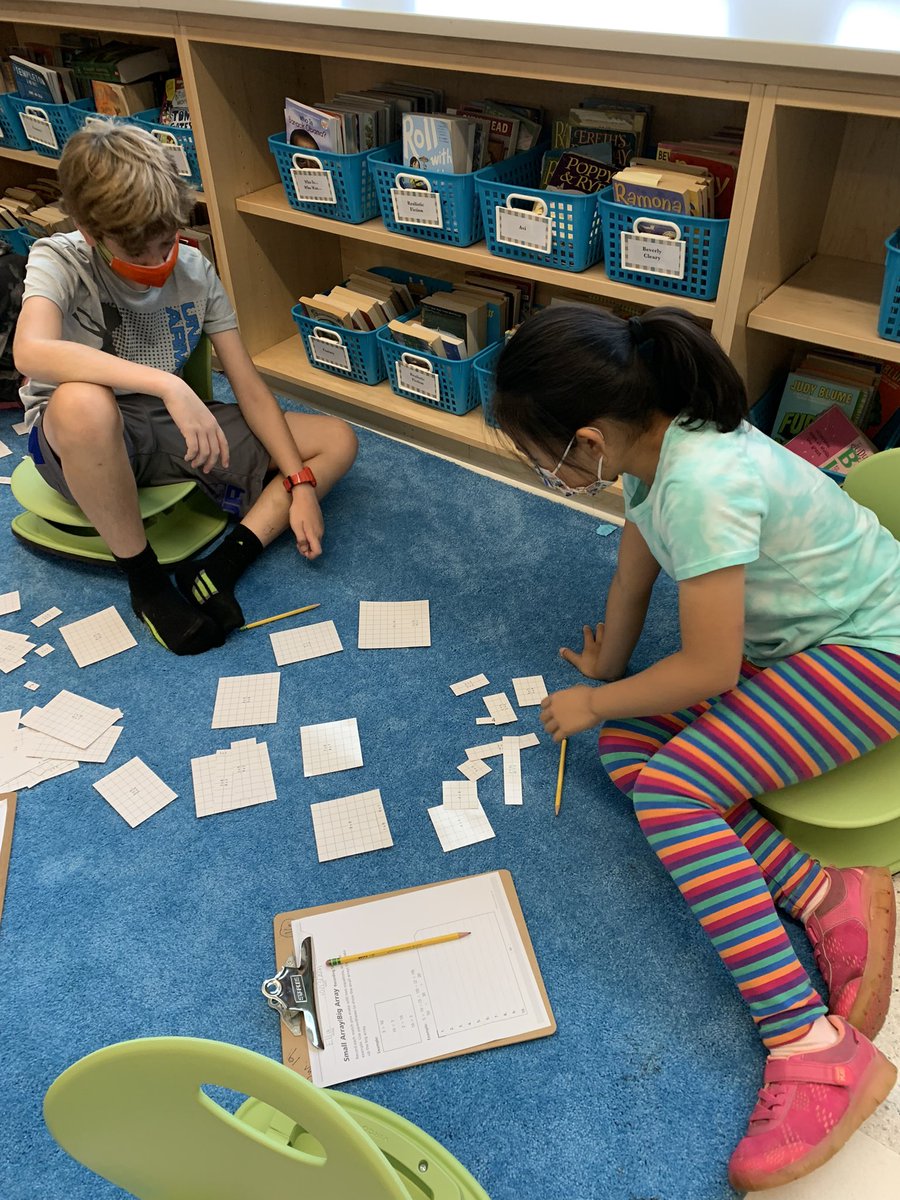 scooperga4's tweet photo. Playing a fun game building bigger arrays with smaller arrays. #greenacrespride https://t.co/VQqTGtwBKi