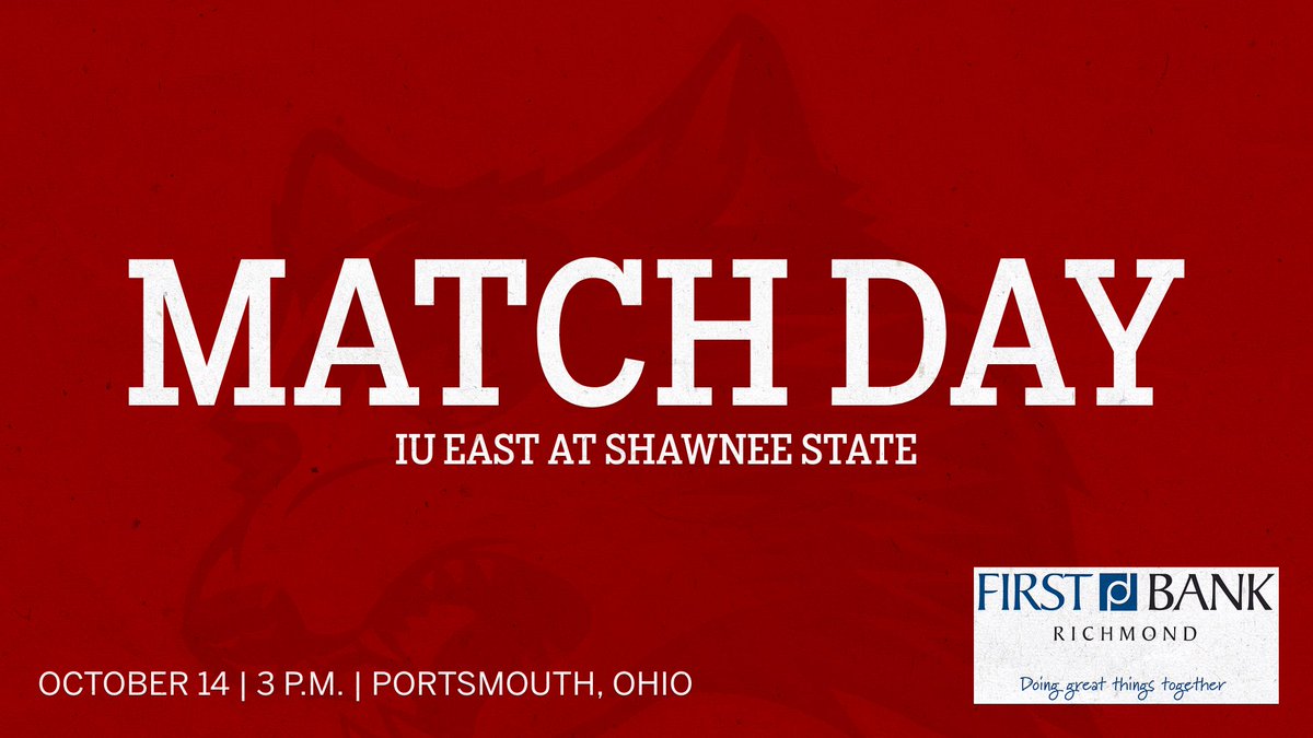 🐺🎾 MATCH DAY! 🐺🎾

#RedWolfNation at Shawnee State

🕒 - 3 p.m.
📍 - Portsmouth, Ohio

#iueast <a href="/IUEastTennis/">IUE Tennis</a>