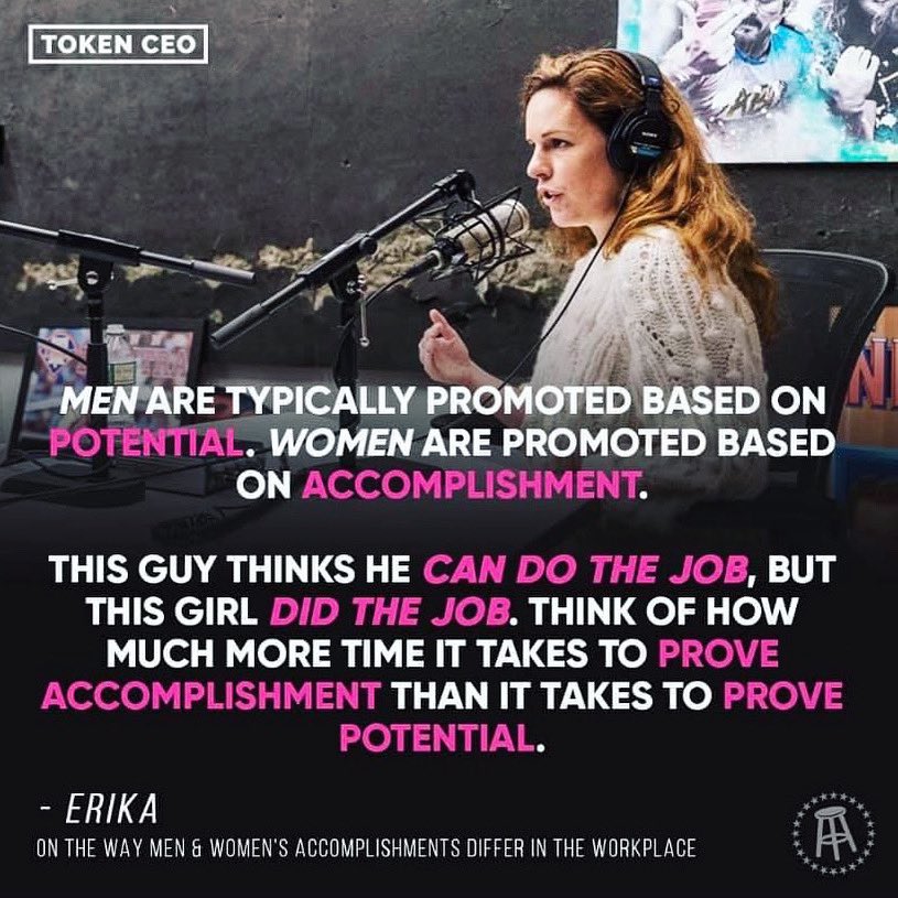 tokenCEO's tweet photo. “Men are typically promoted based on potential. Women are promoted based on accomplishment”

🤨 https://t.co/QW85sR2kPW
