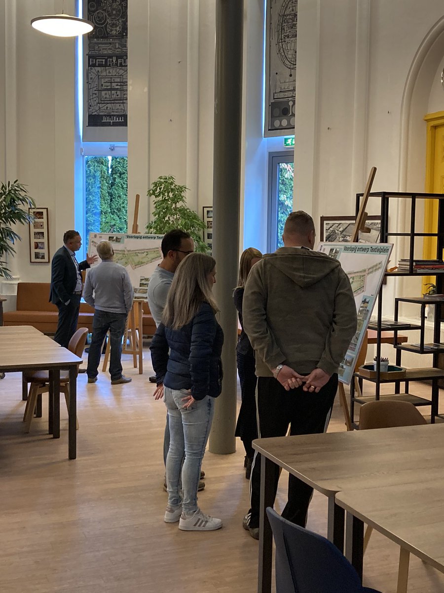 Van 17.00 tot 19.00 uur inloop voorlopig ontwerp herinrichting Textielplein tot stand gekomen ism bewoners.jq^