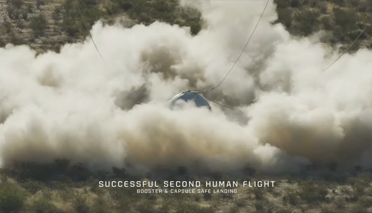 ahenk75's tweet photo. Mission NS-18, #NewShepard has successfully landed #Space #astronauts #spaceeconomy 👏#BlueOrigin https://t.co/SYUvPrNbM7