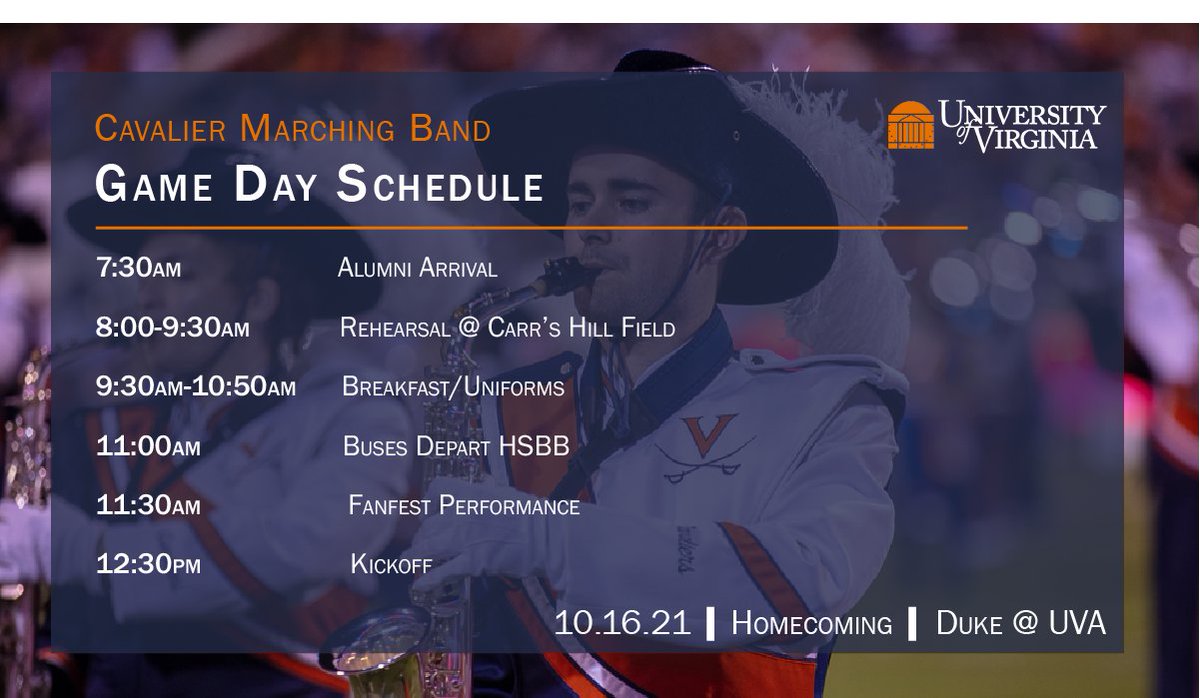UVA Cavalier Marching Band tweet media