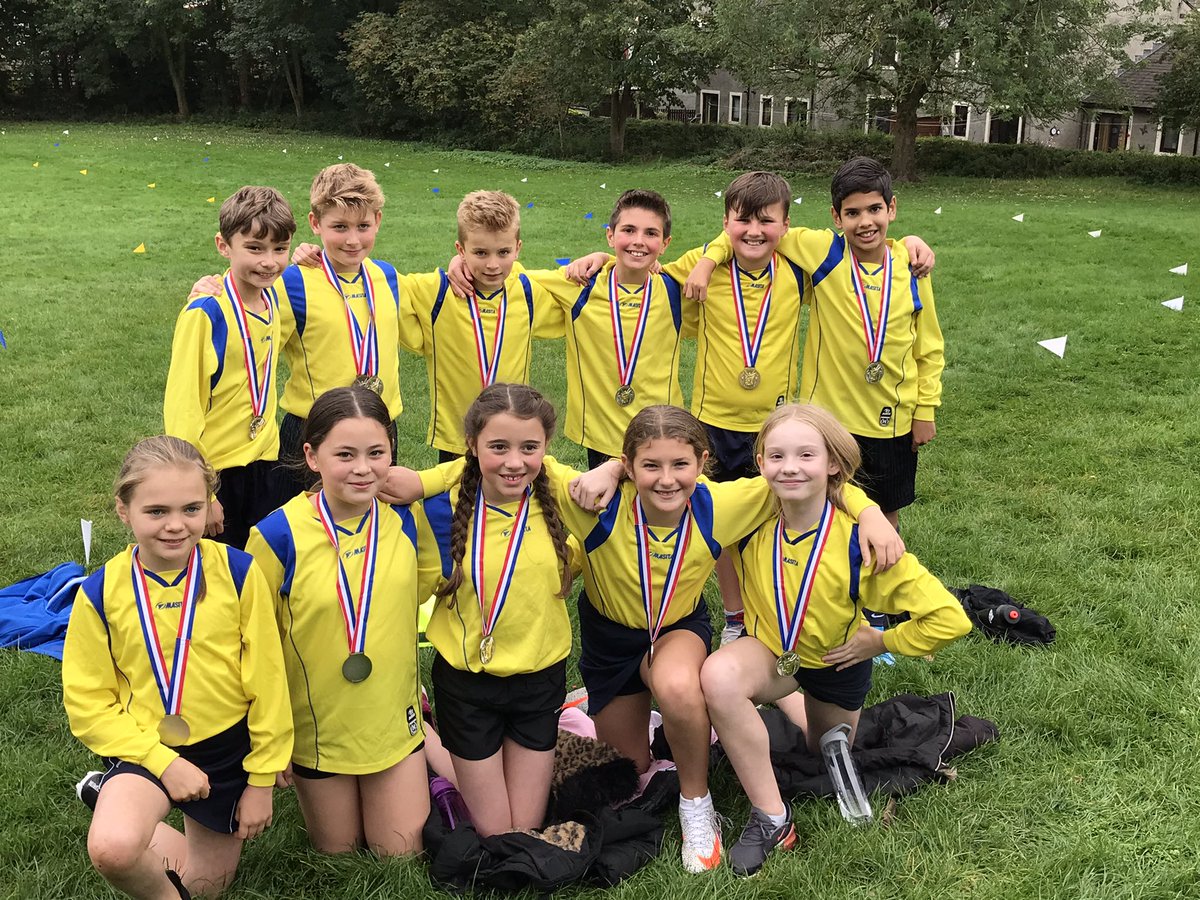 Another proud afternoon for <a href="/LanghoStLeonard/">St Leonard's School</a> Our Year 6 team came 2nd overall in the Ribble Valley Cross Country event. We were very proud of all of them for their determination and perseverance. Congratulations to George who came 3rd in the boys race. 
<a href="/MrsCronshaw/">MrsCronshaw</a> <a href="/MrBradshaw7/">Mr. Bradshaw</a>