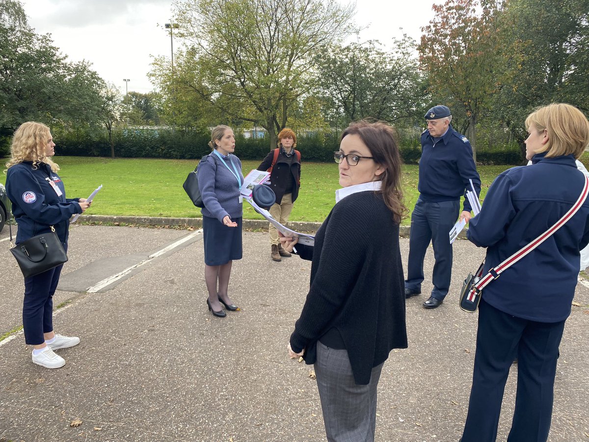 StnCdrHonington's tweet photo. A delight to host friends from @RAFBF, @RAFCentralFund, @RAFAssociation, @RAF_FF and @NuffieldTrust here @RAFHonington today! Time well spent discussing future welfare, sports and community projects. Really enthused for our community development ahead! Thank you! #KickStartHon https://t.co/227kTi7SED