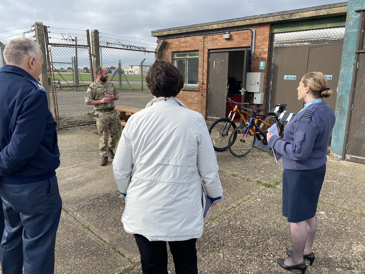 StnCdrHonington's tweet photo. A delight to host friends from @RAFBF, @RAFCentralFund, @RAFAssociation, @RAF_FF and @NuffieldTrust here @RAFHonington today! Time well spent discussing future welfare, sports and community projects. Really enthused for our community development ahead! Thank you! #KickStartHon https://t.co/227kTi7SED
