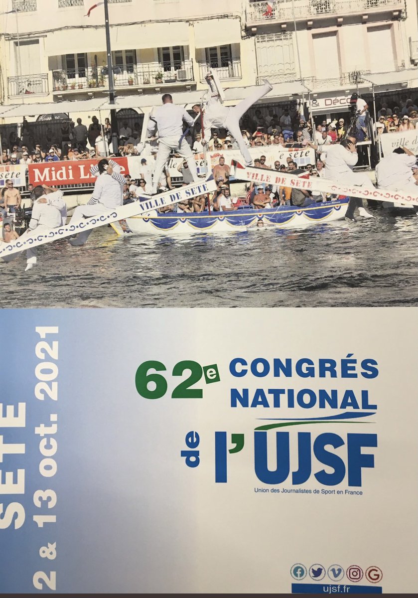 Hier soir, à Sète,je représentais <a href="/CaroleDelga/">Carole Delga</a> au congrès annuel de l’union des journalistes de sport en France. Je veux rendre hommage à tous ces journalistes sportifs qui vont vivre le sport dans tous nos territoires.Ils sont les relais essentiels et les porte-voix de nos clubs