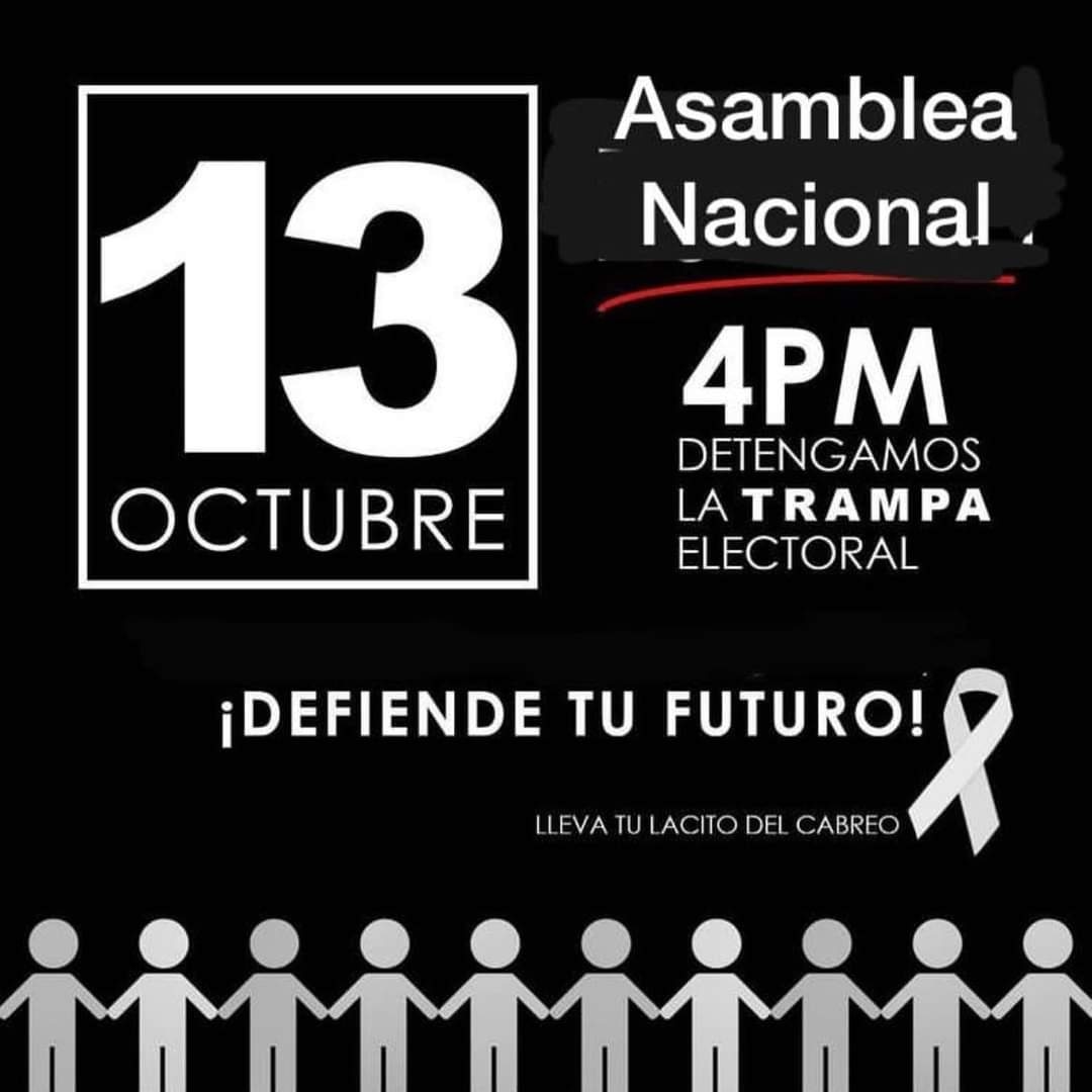 #NoAlaReelección
Es la única forma de parar la TRAMPA ELECTORAL… así te quedas en casa nos van a golear. Asamblea y Tribunal Electoral están unidos.
#NoAlaReelección