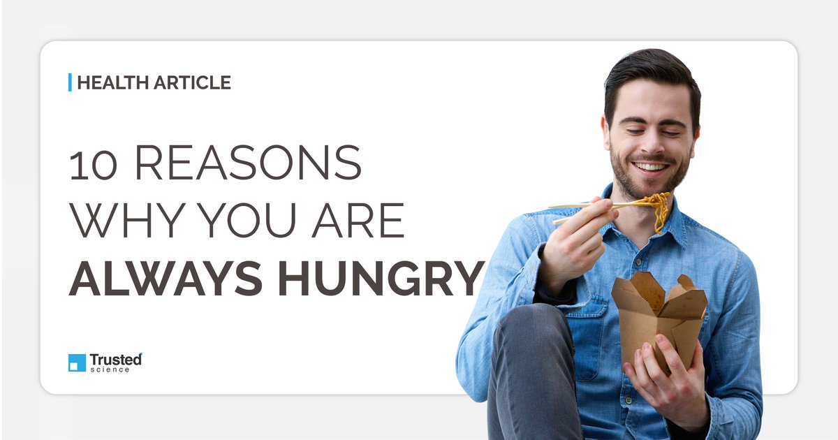 ScienceTrusted's tweet image. Do you constantly feel hungry? Here are some reasons why you may be experiencing hunger more often than you feel you should: trusted-science.com/health-article…