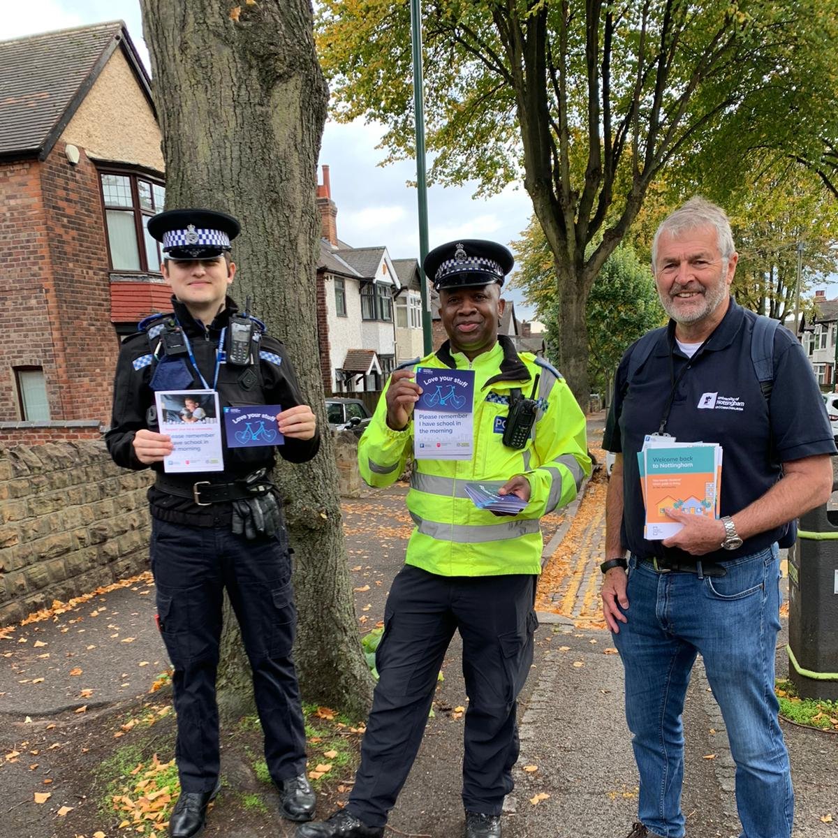 UoN Community Engagement (@uon_community) on Twitter photo Great to be paired with <a href="/nottspolice/">Nottinghamshire Police</a> and <a href="/nottsfire/">Nottinghamshire Fire and Rescue Service</a> as part of the <a href="/MyLWE/">My Lenton & Wollaton East</a> 'Day of Action'
π Fire safety
π Burglary prevention
π Respect for the community
β»οΈ Recycling and waste management
Any Q's from speaking to a rep today - please email OffCampus@Nottingham.ac.uk Great to be paired with <a href="/nottspolice/">Nottinghamshire Police</a> and <a href="/nottsfire/">Nottinghamshire Fire and Rescue Service</a> as part of the <a href="/MyLWE/">My Lenton & Wollaton East</a> 'Day of Action'
π Fire safety
π Burglary prevention
π Respect for the community
β»οΈ Recycling and waste management
Any Q's from speaking to a rep today - please email OffCampus@Nottingham.ac.uk