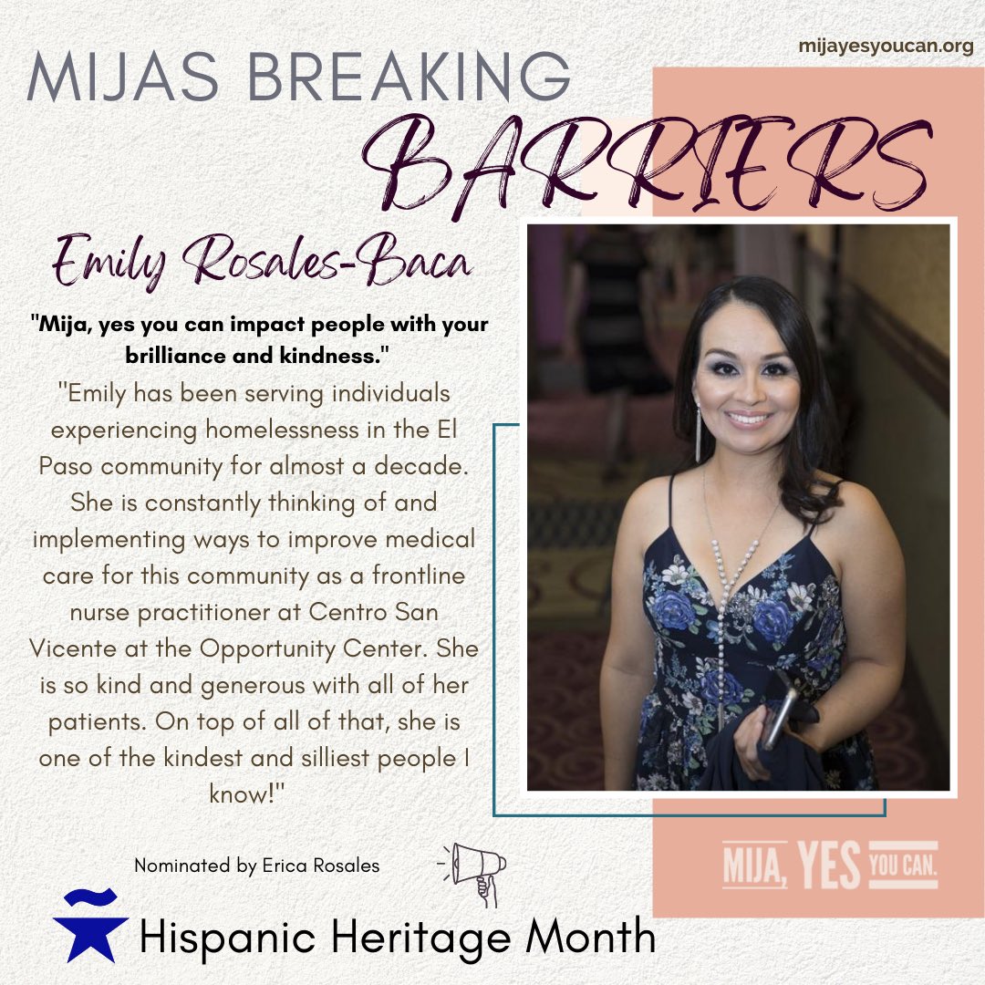 mijayesyoucan's tweet photo. #MijasBreakingBarriers: “Small acts, when multiplied by millions of people, can transform the world.”⠀
⠀
⭐️ Today’s Mijas Breaking Barriers are women who devote their time to give back to others in our community.
••••⠀
#MijaYesYouCan #MijaPower #HispanicHeritageMonth https://t.co/D5oC7MMCyV
