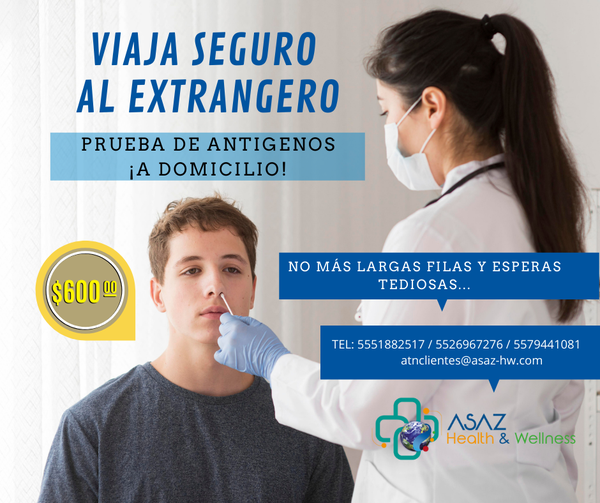 AsazHealth's tweet photo. ⚠¡Necesitas salir al #extranjero!⚠
Realízate una prueba 100% segura y confiable.
👇👇👇
#salud #bienestar #viral #covid #mx #doctor #medicina  #doctora #vacuna #asaz #viajesporelmundo #ViajeSeguro #COVID19 #altocontagio #virus #pruebascovid #pruebasadomicilio #virus #conocenos https://t.co/qvDwfNSjB8