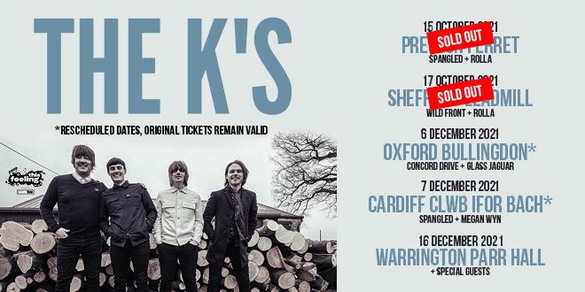 CONCORD DRIVE (@concorddriveuk) on Twitter photo PLEASED TO ANNOUNCE THAT OUR SHOW AT THE BULLINGDON IN OXFORD, OPENING FOR <a href="/TheKsUK/">THE K'S</a> , HAS BEEN RESCHEDULED TO 6 DECEMBER 2021‼️
Massive thank you to <a href="/This_Feeling/">This Feeling</a> and <a href="/MetropolisMusic/">Metropolis Music</a> for having us on the lineup!
P.S. Have negative covid results/ vaccine passports ready!
X PLEASED TO ANNOUNCE THAT OUR SHOW AT THE BULLINGDON IN OXFORD, OPENING FOR <a href="/TheKsUK/">THE K'S</a> , HAS BEEN RESCHEDULED TO 6 DECEMBER 2021‼️
Massive thank you to <a href="/This_Feeling/">This Feeling</a> and <a href="/MetropolisMusic/">Metropolis Music</a> for having us on the lineup!
P.S. Have negative covid results/ vaccine passports ready!
X