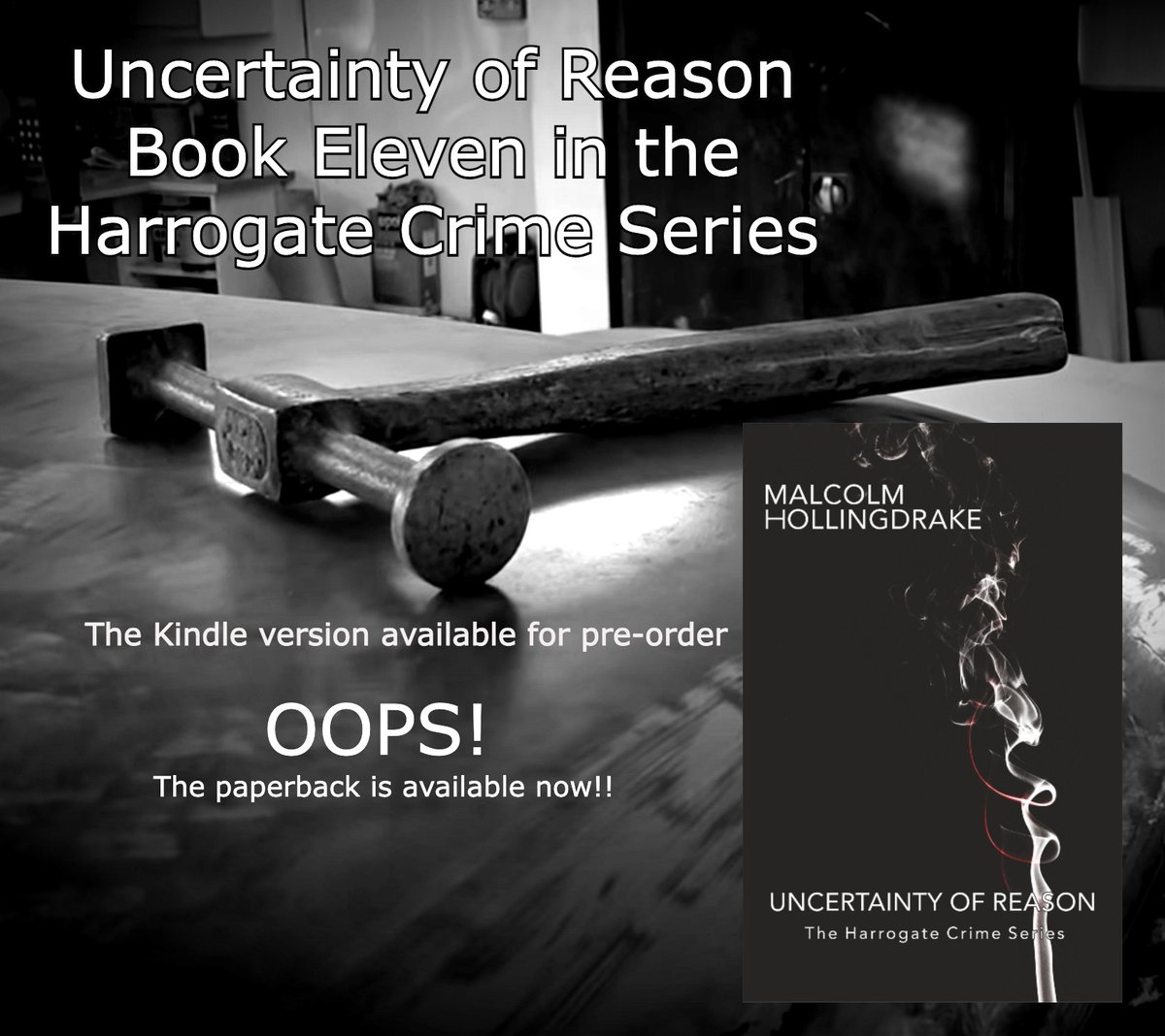MHollingdrake's tweet photo. Simply over eager! I knew I shouldn't press the button! Paperback available now! #Kindle #Yorkshire @Harrogatelibrar @UncleJoesSweets @LeedsNews @Yorkshire_Life @Tweet2Yorkshire https://t.co/C7LvAVTx0Z