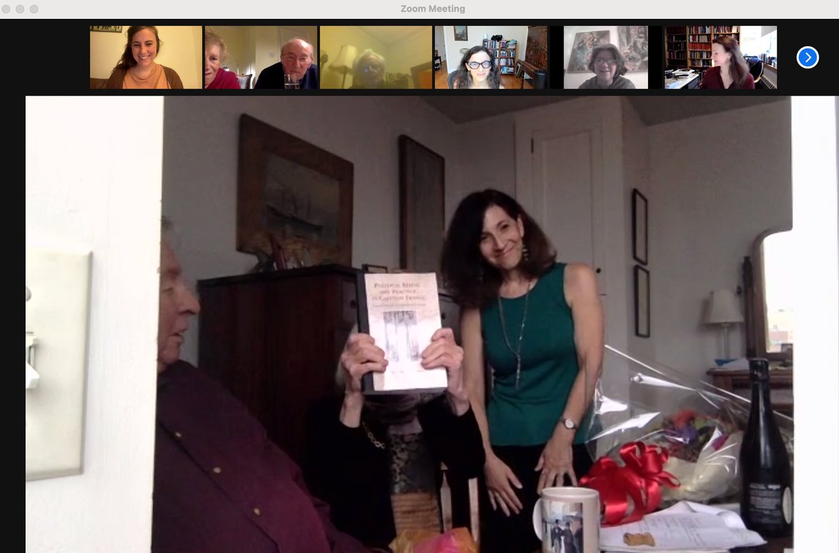 A joyous event tonight: A celebration (in many timezones) of a new festschrift in honour of the wonderful Prof Elizabeth A R Brown with lots of friends

Peggy is a mentor &amp; a hero to so many of us, and it was an honour to raise a glass to her tonight

#peggyfest #Peggyfestschrift