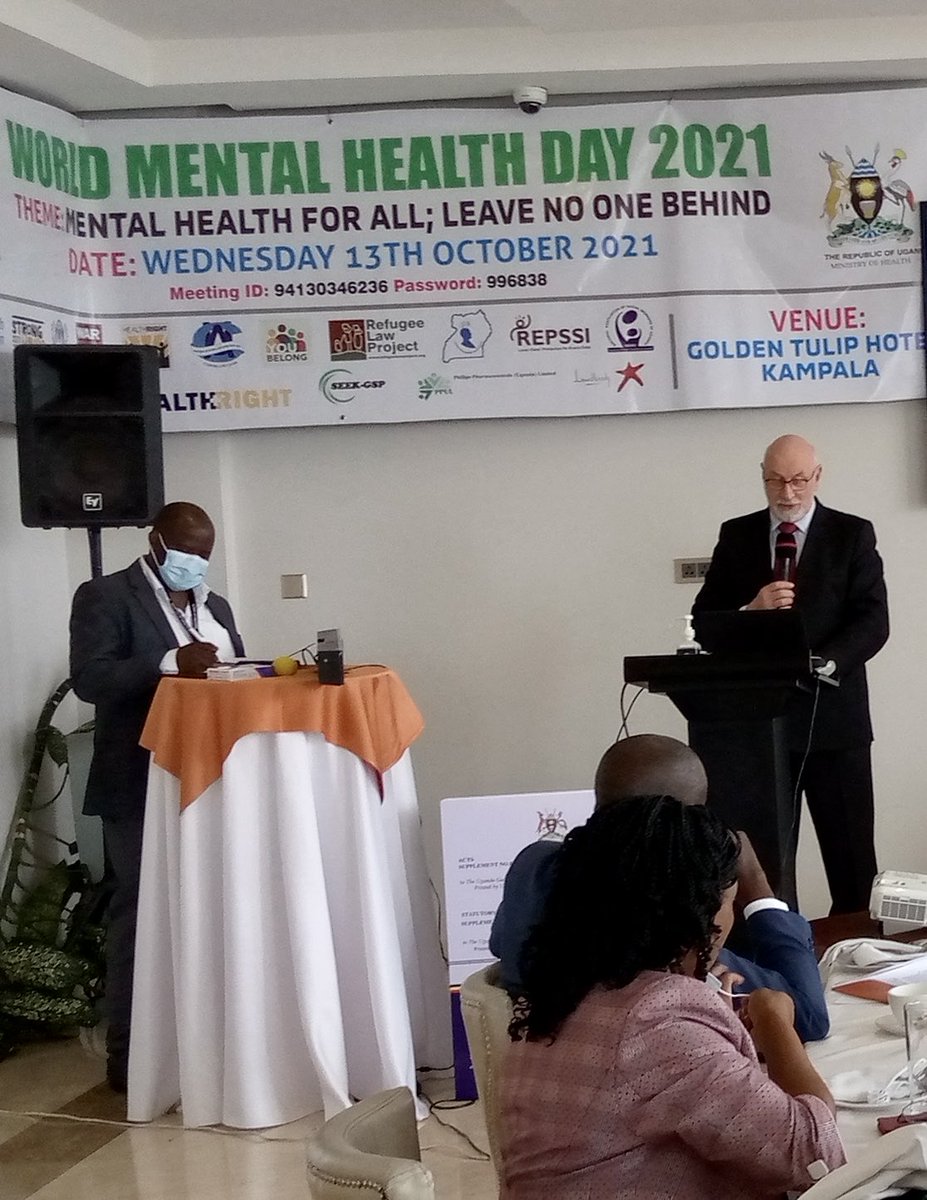 YouBelong Uganda (@youbelongu) on Twitter photo At the #WorldMentalHealthDay celebration organised today by <a href="/MinofHealthUG/">Ministry of Health- Uganda</a>, our CEO, David Cappo, emphasised that “the key to sustainable mental health services is their integration into the national health system.” At the #WorldMentalHealthDay celebration organised today by <a href="/MinofHealthUG/">Ministry of Health- Uganda</a>, our CEO, David Cappo, emphasised that “the key to sustainable mental health services is their integration into the national health system.”
