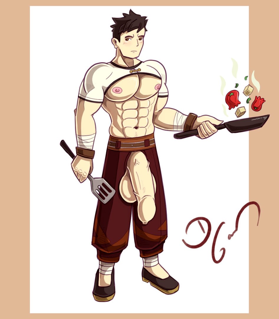 Dgarart7's tweet photo. Getting hot in this kitchen
#GenshinImapct #bara #nsfw #muscle #artwork https://t.co/UULEir3x1s