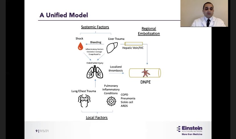 Proud to represent <a href="/SurgeryEinstein/">EinsteinSurgery</a> as a finalist in the PTOS Trauma Research Competition at #ptsf2021.  
(2nd place finish 🏆)

Does liver injury play a role in de novo PE formation?

<a href="/CandaceWardMD/">Candace Ward</a> <a href="/OlafsonSam/">Sam Olafson</a>