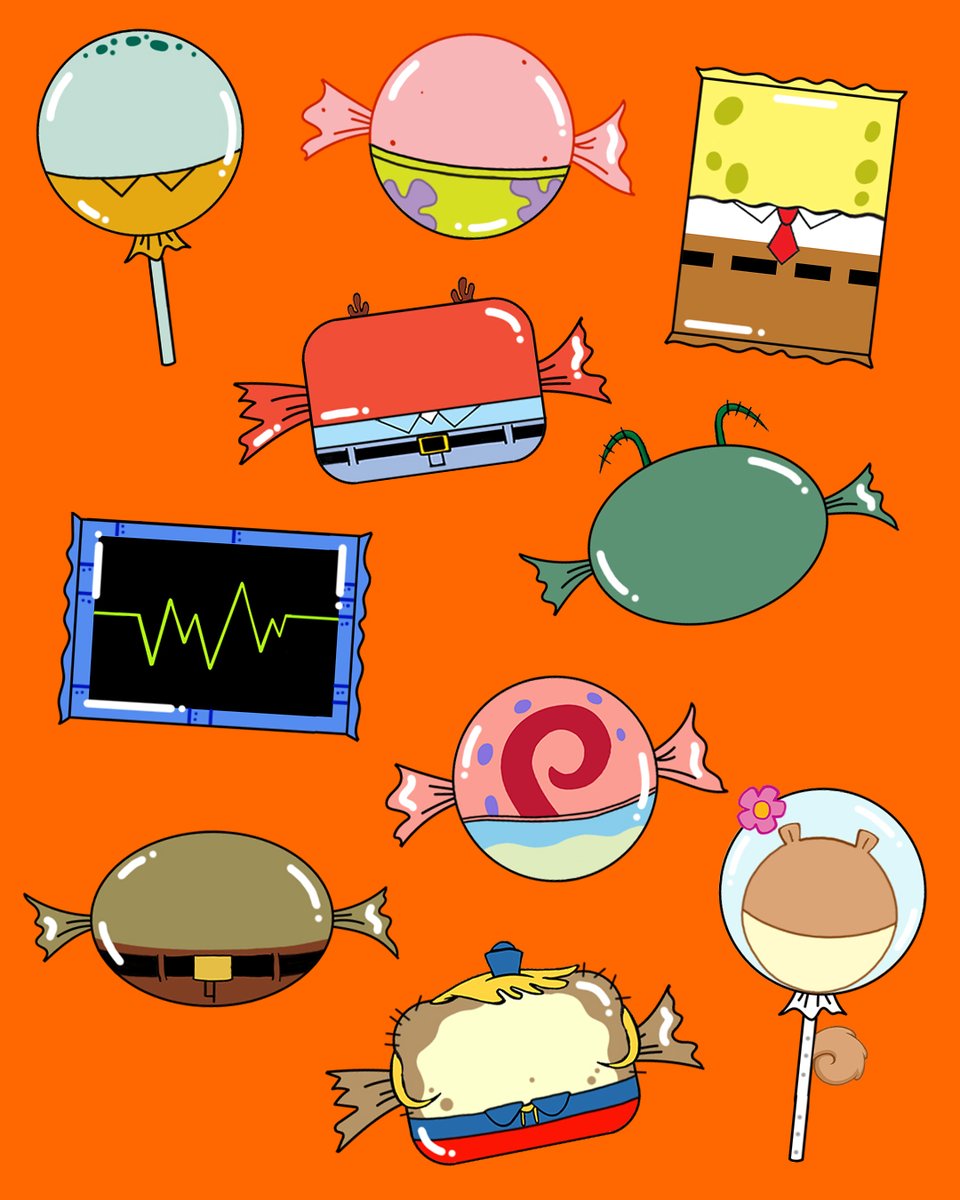 SpongeBob's tweet photo. candy season https://t.co/FPsybQWyHM
