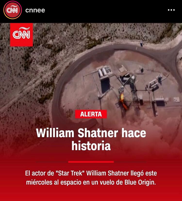 arturosalazari's tweet photo. #WilliamShatner
#ShatInSpace
#BlueOrigin
#LostInTheSpace
#Spock
#LookingForMrSpock
Buscando al Sr. Spock...
👨🏼🚀🚀🛰...
#BonitaTarde 🖐🏻🧔🏻... https://t.co/pc9nNqadd1