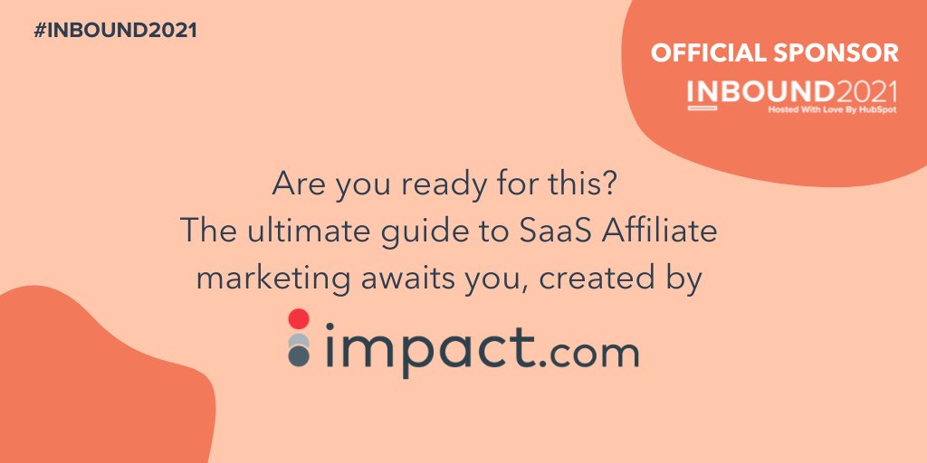 INBOUND's tweet image. Having an affiliate channel has become a requirement for businesses looking to drive B2B leads in new channels. @impactpartech has created THE Ultimate Guide to SaaS Affiliate Marketing — find it here ➡️ bit.ly/3Bml6iJ #CreatePartnerships #ThePowerOfPartnerships