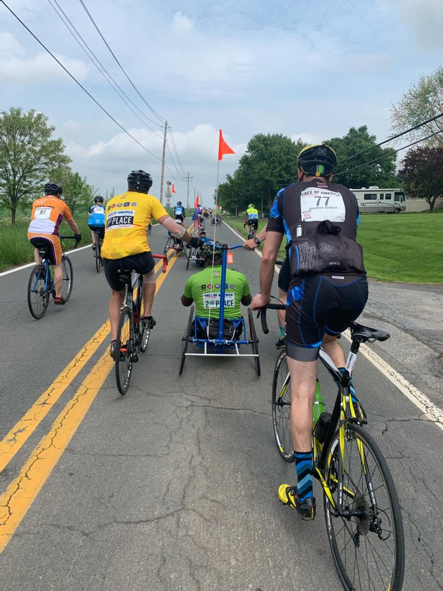 NavyFederal's tweet photo. Our team was thrilled to sponsor and take part in the @WorldTeamSports Face of America ride this past weekend. Since 2006, Face of America has honored injured and adaptive military veterans through inclusive rides between Washington, D.C. and Gettysburg. https://t.co/RSECS2N19f