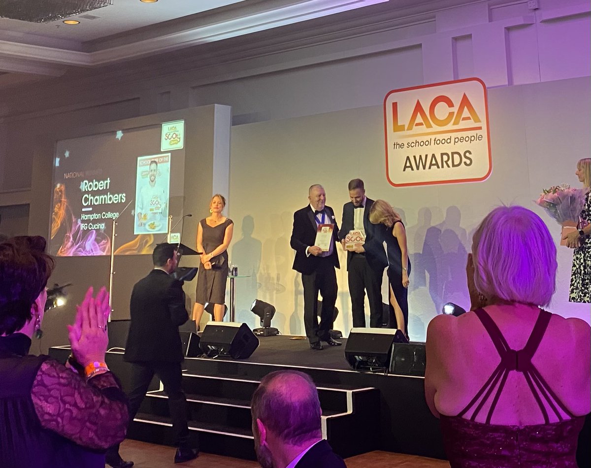 LACA_UK's tweet photo. Congratulations to Robert Chambers, our well deserved winner of our 2021 School Chef Of The Year Awards! 🏆 #SCOTY #LACAME https://t.co/92yfVxloSJ