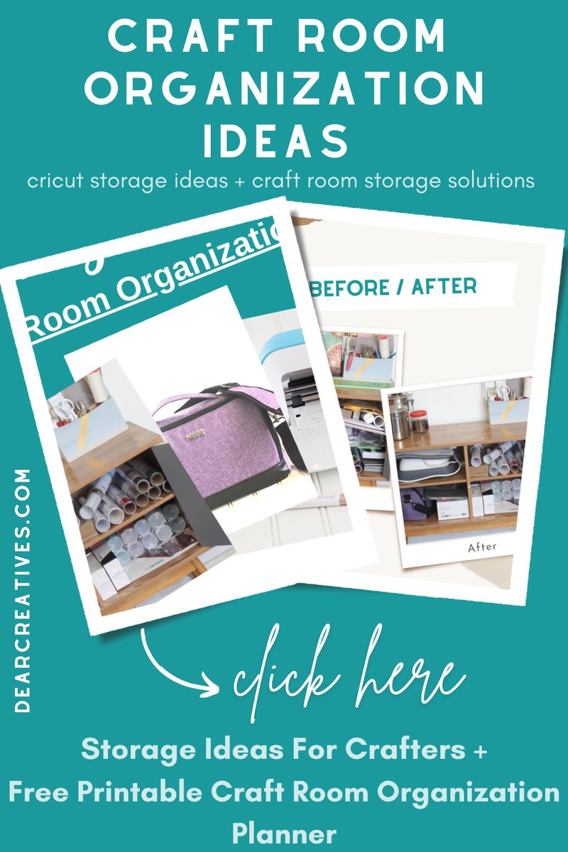 DearCreatives's tweet photo. Craft Room Organization Cricut Storage Ideas - Ways to organize & store your craft supplies. Be ready for crafting projects & stop hunting for supplies. Plus free printable craft room organization checklist #craftroomorganization #cricutstorageideas https://t.co/JwURxDQCMN https://t.co/fYm4EE7EcG