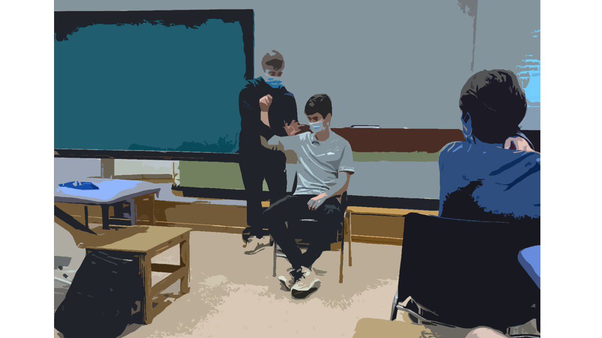 Darrera classe de la Menció de l’aparell locomotor (espatlla) a <a href="/EUGfisioSC/">EUGimbernat Fisioteràpia</a> amb simulacions incloses. #compartint #ensenyant #aprenent