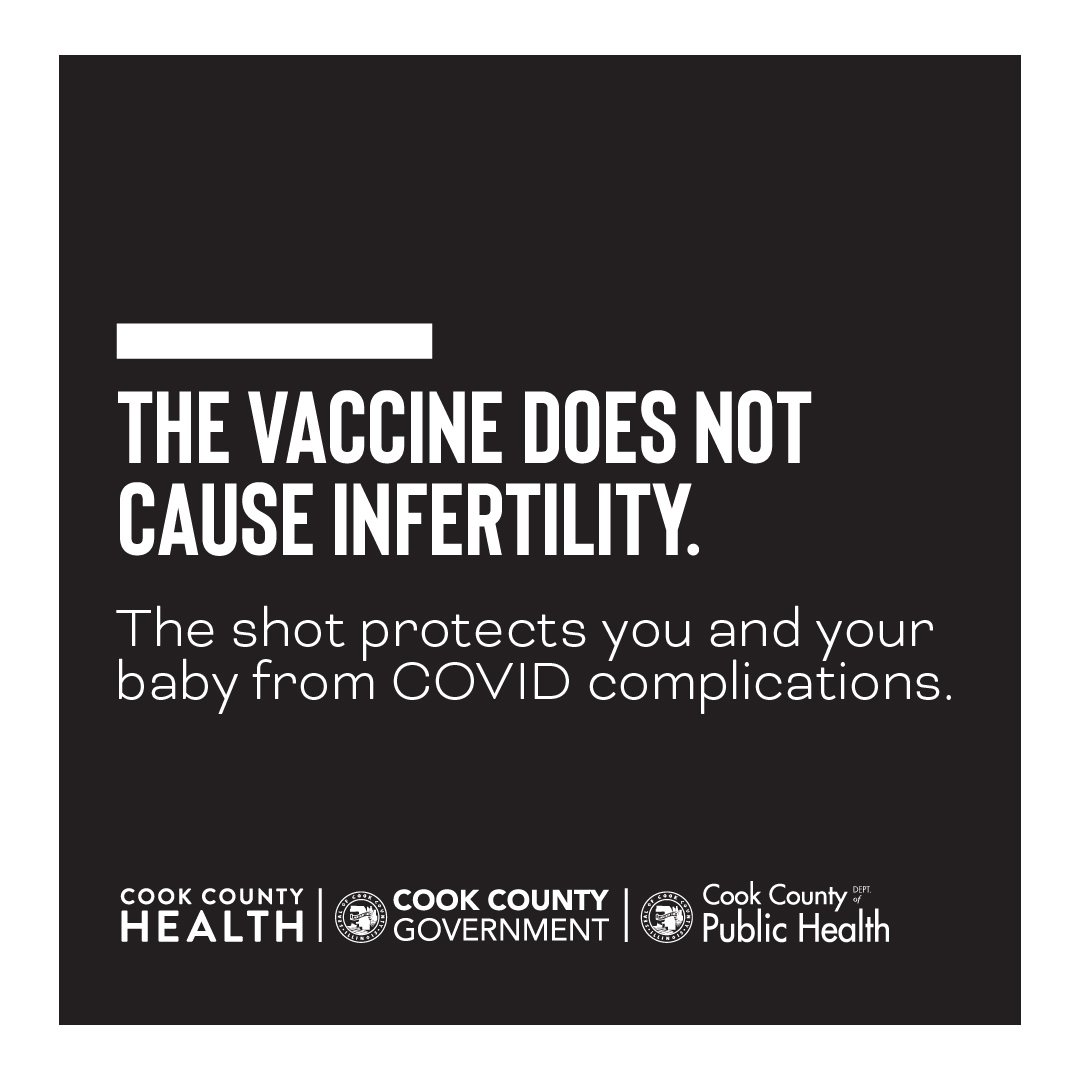 CookCoHealth's tweet photo. Just the (vax) facts.

Research has shown that pregnant and breastfeeding people can pass some level of COVID immunity to their child.  The CDC has urged those who are pregnant, breastfeeding, or plan to become pregnant to get vaccinated.

#GoForthAndMultiply  #FertileMyrtle https://t.co/yOgQdPvpIl