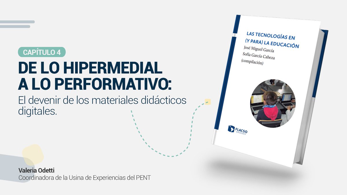 pent_flacso's tweet photo. ¿Es posible pensar materiales didácticos que se parezcan a las lógicas de los consumos culturales digitales?

La respuesta en el cap. 4 de "Las tecnologías en (y para) la educación", escrito por @valeriaodetti y editado por @FLACSOUruguay

¡Leelo acá! 👉 https://t.co/EhyEctpAjH https://t.co/bAUwQvbTYv