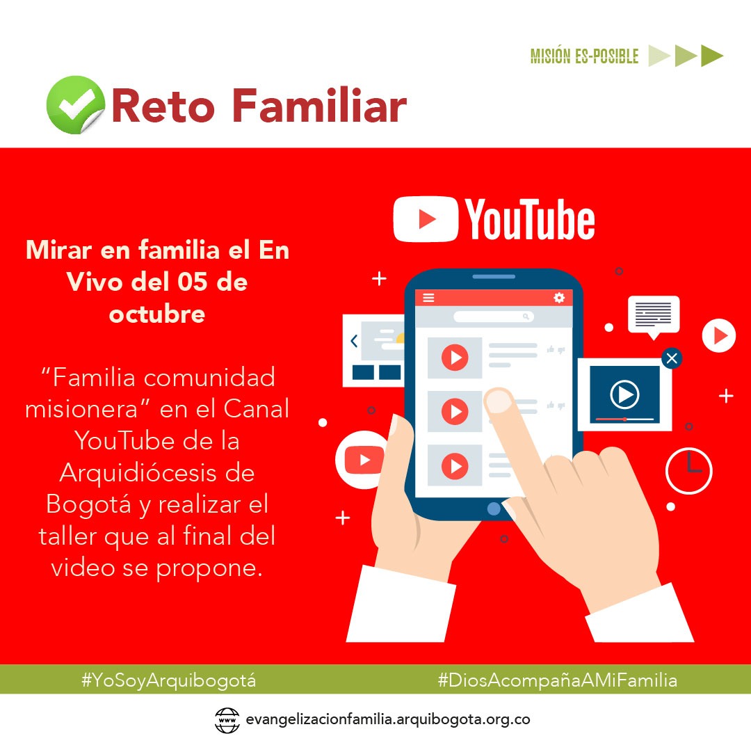 arquidiocesisbo's tweet photo. #DiosAcompañaAMiFamilia #YoSoyArquibogotà

Familia comunidad misionera. Como familia 👨‍👩‍👧 y comunidad ⛪ te invitamos a vivir nuestro reto de la semana: Involucrar a las familias en las acciones evangelizadoras https://t.co/Ns8ZCDS717
