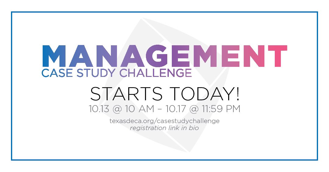 The Management Case Study is now open! Compete for a chance to earn a $500 scholarship! Link’s in our bio. 
  
#casestudychallenge #earnedit #earnit #practicemakesperfect #maxmomentum #maximizeyourmomentum