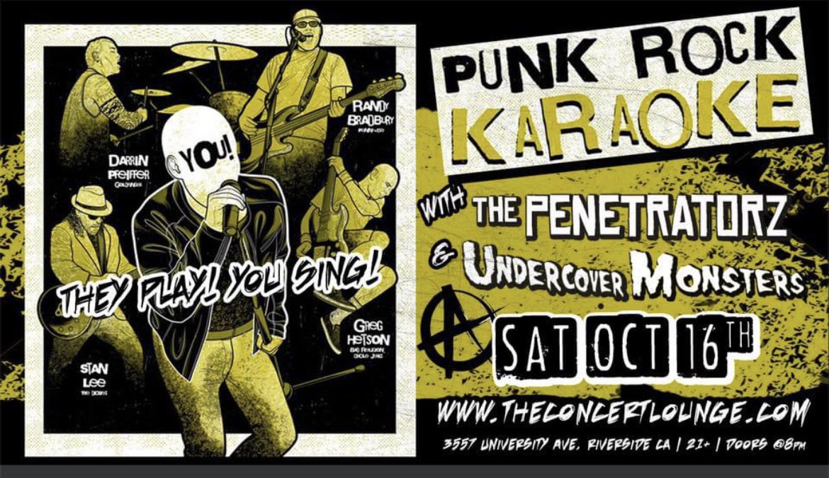 Darrin Pfeiffer (@darrin99) on Twitter photo This Saturday me & the <a href="/PRK_LA/">Punk Rock Karaoke LA</a> fellas rock #Riverside #CA and #theconcertlounge - <a href="/romanosconcerts/">The Concert Lounge</a> WE play, YOU sing!! #punk hits only!! Get there early, have a 🍺 & sing a tune. @GregHetson <a href="/slee9383/">Stan Lee</a> <a href="/RandyBradbury/">Randy Bradbury</a> #InlandEmpire RT This Saturday me & the <a href="/PRK_LA/">Punk Rock Karaoke LA</a> fellas rock #Riverside #CA and #theconcertlounge - <a href="/romanosconcerts/">The Concert Lounge</a> WE play, YOU sing!! #punk hits only!! Get there early, have a 🍺 & sing a tune. @GregHetson <a href="/slee9383/">Stan Lee</a> <a href="/RandyBradbury/">Randy Bradbury</a> #InlandEmpire RT
