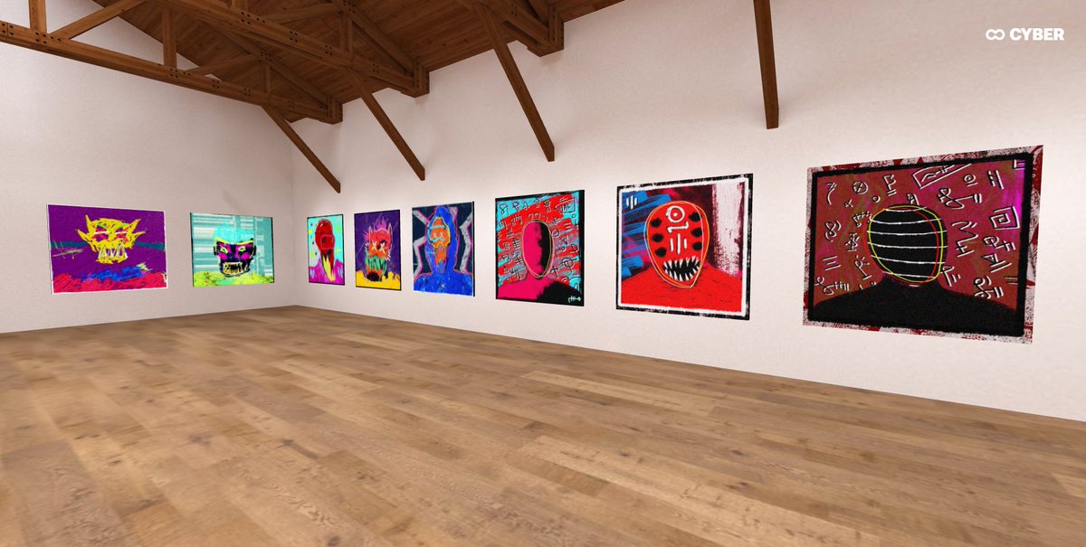 helloitsthebear's tweet image. 1/2
Made a virtual gallery with @oncyber_io for #NFTcollection on #XTZ!
oncyber.io/itsthebearcave
Featuring: @luluixixix @GuysWily @Killstale @the_grecu @maxcapacity @TerosEso @BumpyJunkie @spogelsemaskine @sabatobox @kartjust @acrwrs @alterHEN @ze_zima @_cagritaskin @colorshifttt