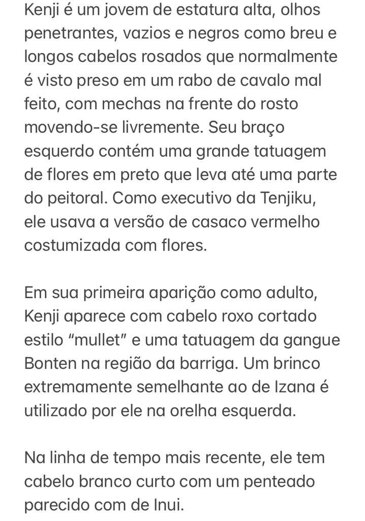 TeamTenjiku's tweet photo. ⠀ㅤㅤ   APARÊNCIA E PERSONALIDADE .
⠀ㅤㅤ https://t.co/U97BIw1fXy