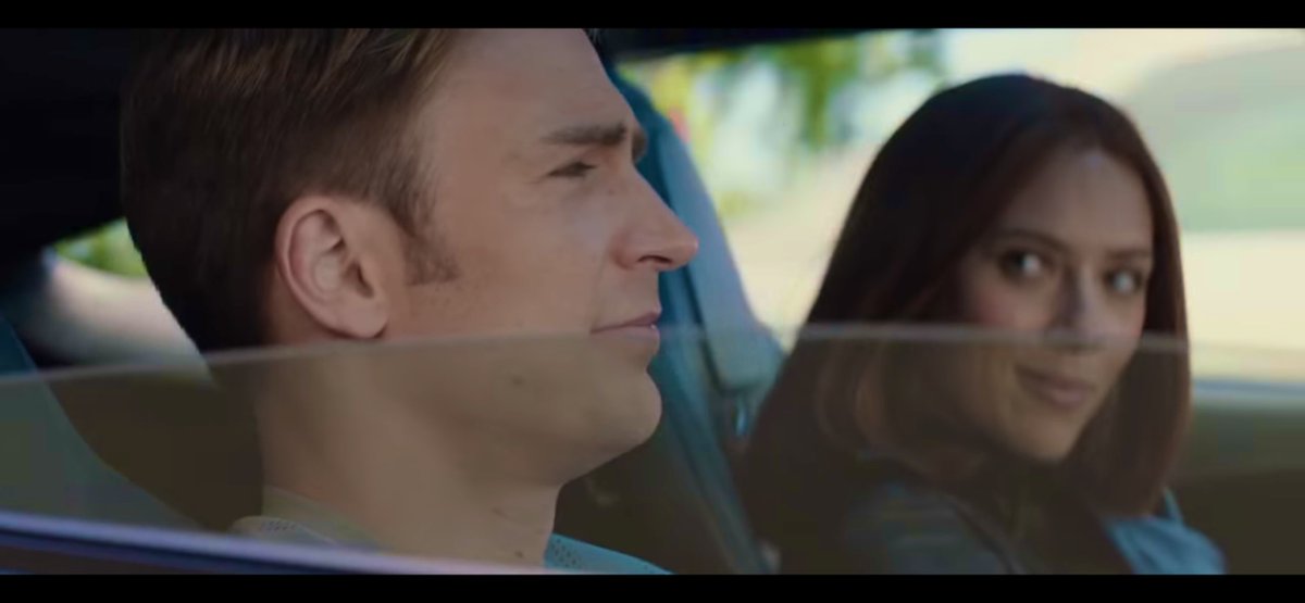 "Can't run everywhere"

The expression of pure contentment Steve Rogers had when Natasha Romanoff picked him up with her Corvette. He was so young in this very moment.