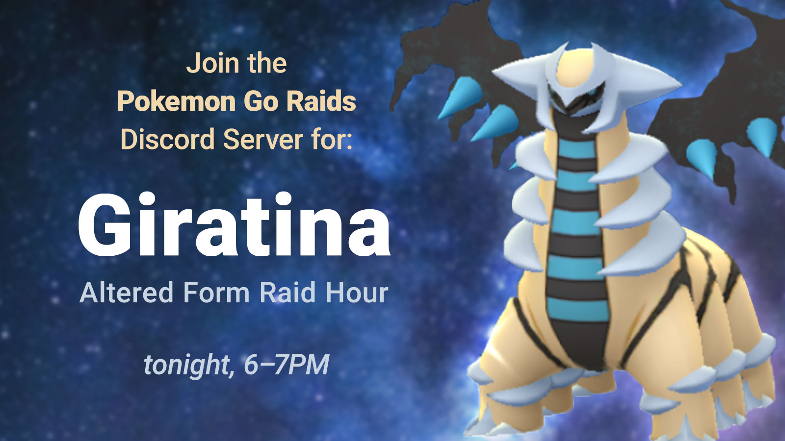 Altered Forme Giratina Raids, Raid Hour and Shiny release