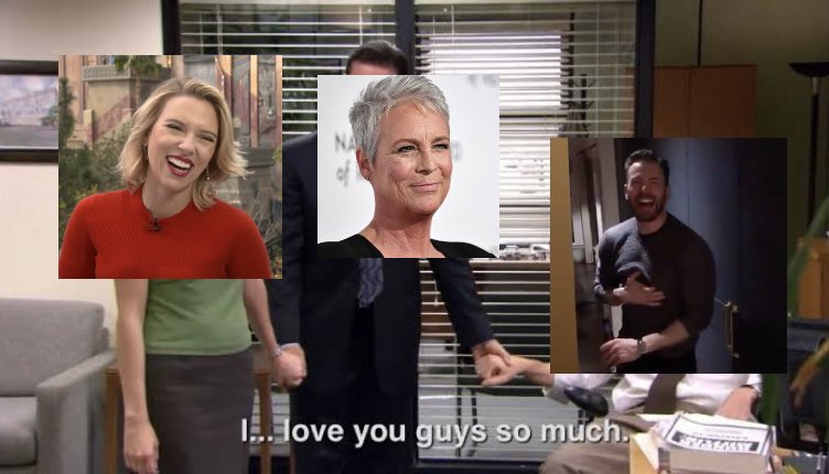 .<a href="/jamieleecurtis/">Jamie Lee Curtis</a> stans both Chris Evans and Scarlett Johansson as much as we do, so she deserves all the love she can get from our fandom, you guys. She's one of us.