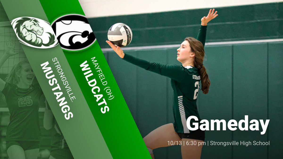 Strongsville Girls Varsity Volleyball taking on Mayfield at home @ 6:30! <a href="/shsvolleyball17/">Strongsville Volleyball</a> <a href="/SHS_Stampede/">SHS Stampede™</a> <a href="/scsmustangs/">Mustang Athletics</a>