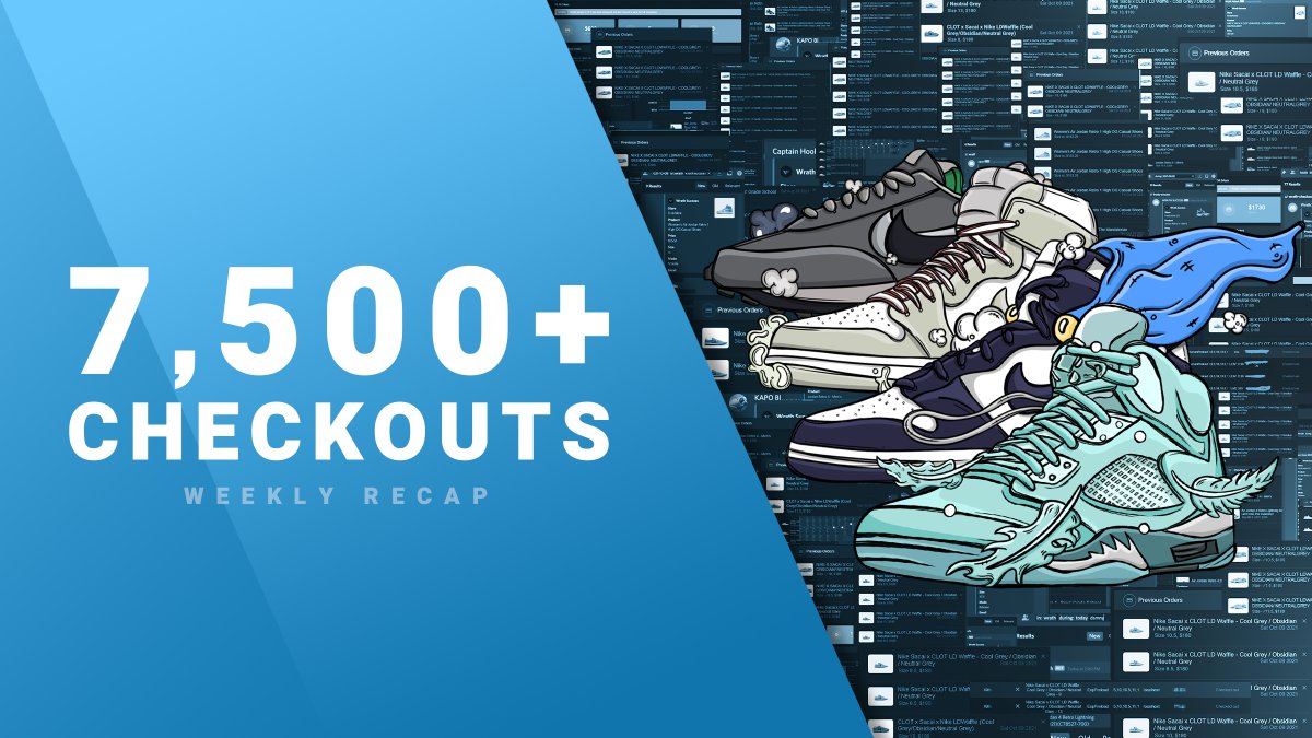 jasondev0's tweet photo. A quick look at last weeks success for Wrath users. ♾

Thousands of pairs secured, highlighted by our most recent module addition. 🏳️

Releases are starting to heat up once again. Who needs in with the best? 🤔💙 https://t.co/uZsJBfYdPS