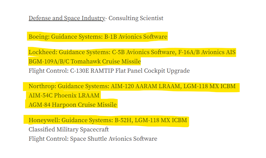WTF_OS's tweet photo. With $CYBL #StrategicIP #Brighteye = #FlightEyeDNA and potential connection to $RTX #GhostEye and $BAESY #HawkEye look into our new CTO Larson Isley a little deeper.
"Guidance Systems Expert and Consulting Scientist retained by major Aerospace & Defense firms"
#OperationAlpha https://t.co/dVihJwGJEo