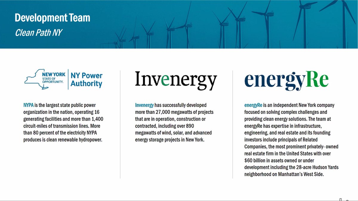 NYPAenergy's tweet photo. Our President of NYPA Development, Phil Toia, spoke about one of #NewYork's newest #greenenergy projects - our #CleanPathNY program, in partnership with @InvenergyLLC &amp; energyRe - and #NY's #cleanenergy goals during a @RegionalPlan webinar this afternoon. https://t.co/W6Hscv9BdK