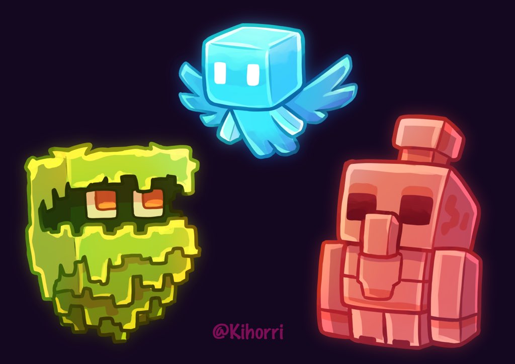 Kihori 🌸🫧CosMatsu🎄 on X: Which Minecraft mob will you vote for? They're  all so cute! #MinecraftLive #Minecraft  / X