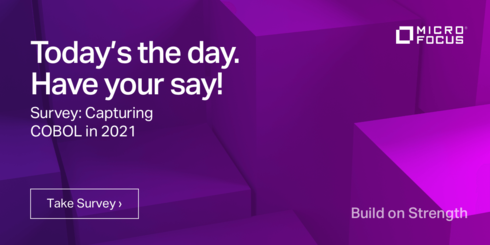 To find out how much #COBOL is in worldwide use today, we've commissioned global research &amp; industry analysts @Vansonbourne to measure enterprise usage. Take the Capturing COBOL in 2021 survey. #COBOLSurvey bit.ly/3ltj6PY #TeamMicroFocus