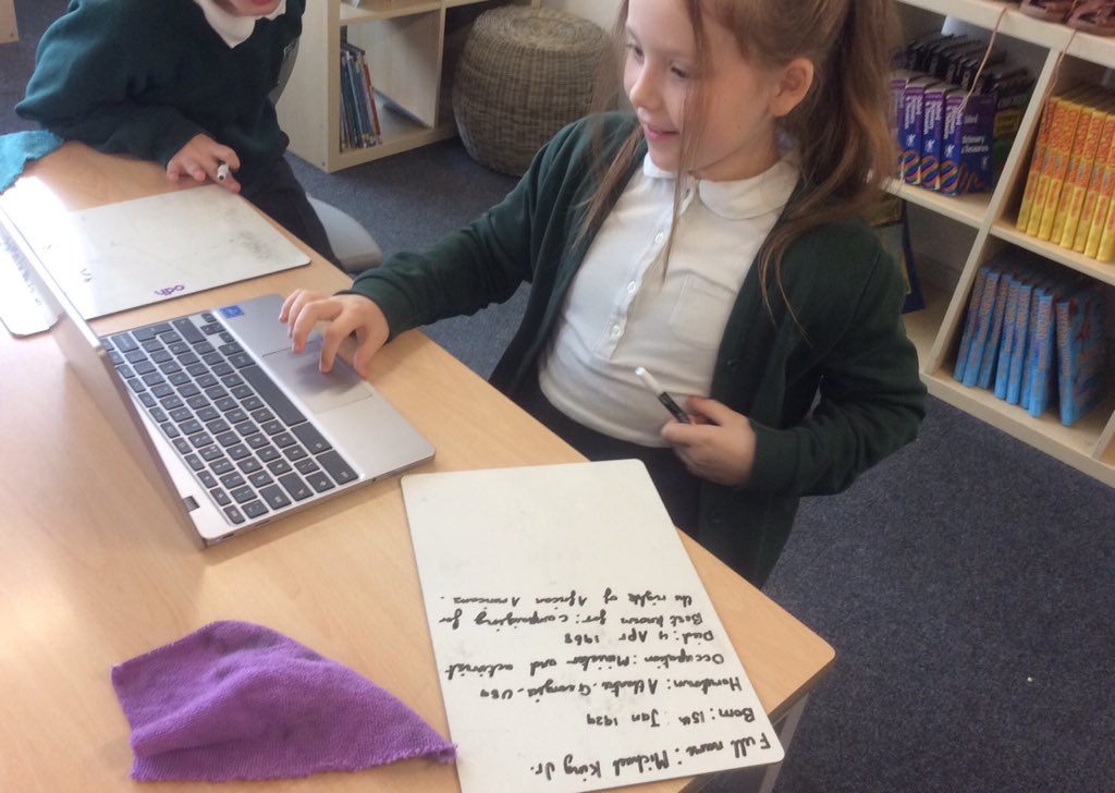 Y4 enjoyed researching the inspirational Martin Luther King Jnr today and it highlighted how this month’s value of ‘tolerance’ is shining through as our pupils were in disbelief as they learnt about the injustice of segregation. <a href="/CulturalCurric1/">Cultural Curriculum @ Bedford Drive</a> <a href="/Bedford_Drive/">Bedford Drive Primary School</a> <a href="/history2bedford/">history2</a>