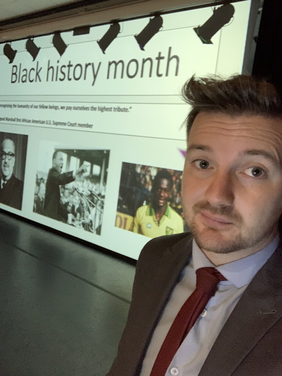 LordDackington's tweet photo. I’ve really enjoyed delivering assemblies this week #BlackHistoryMonth #proudtobe #justinfashanu #tedbrown https://t.co/D0g7EdQWm7