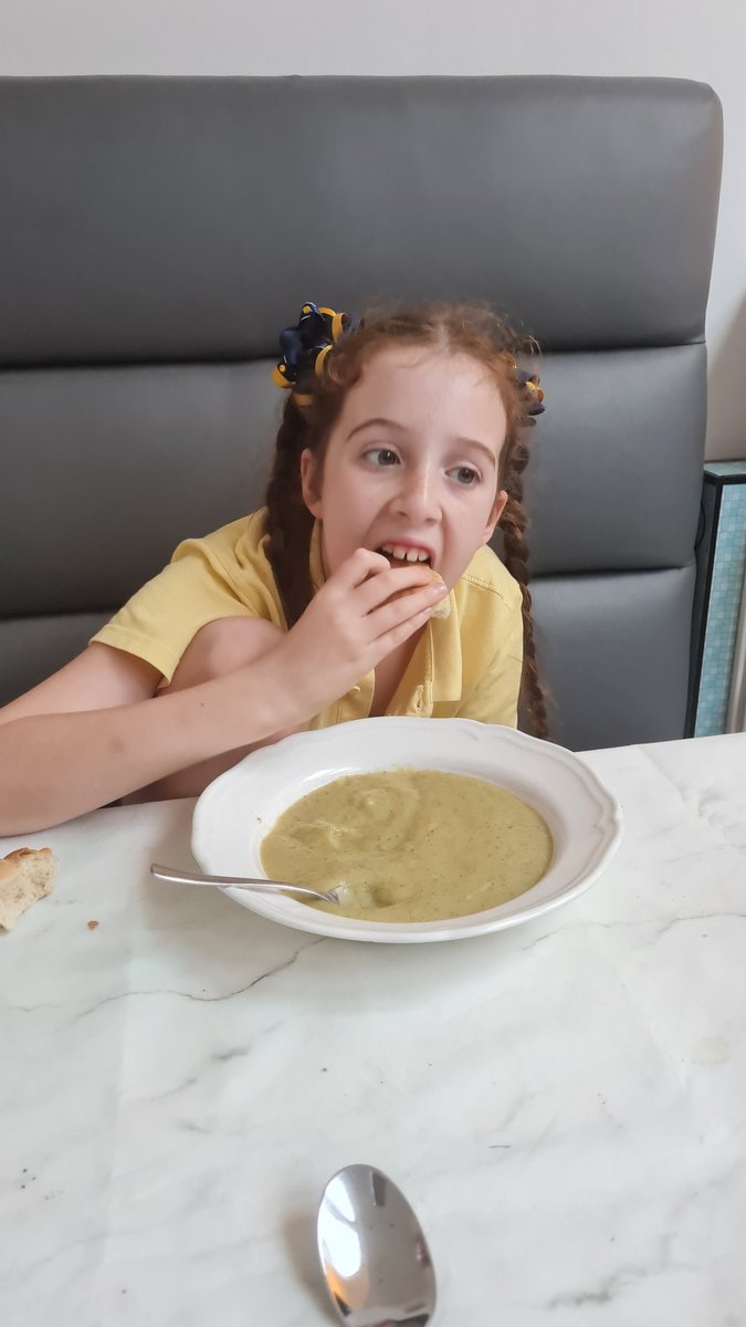 Sharon71Gifford's tweet photo. My bread went lovely with our homemade broccoli and Stilton soup 😋 @PinehurstP @appleofmyeyepl @year5sycamore https://t.co/JZnr02WEba