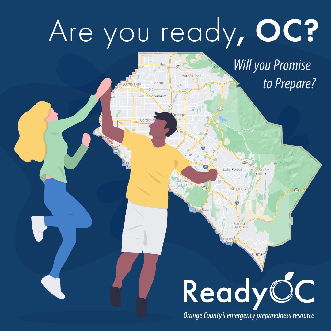 ReadyOC's tweet photo. Most Orange County residents agree that emergency preparedness is important, but many of them don't do anything about it. What about you? Will you Promise to Prepare? https://t.co/gFE0c4cppy
#PromisetoPrepare #EmergencyPreparedness #ReadyOC https://t.co/cgRj1rNHAq
