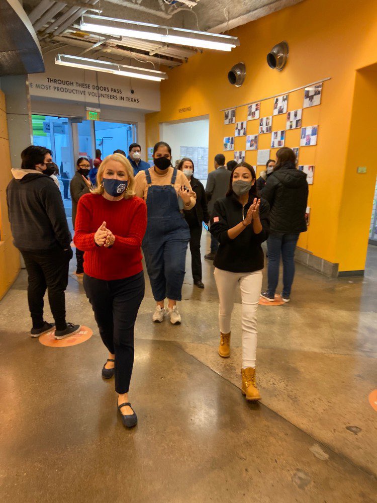 RepSylviaGarcia's tweet photo. Happy birthday to my colleague and dear friend @RepAOC!  You are an inspiration to so many people across the country, and I will forever treasure your selflessness, friendship, and courage to do what’s right.  ¡Feliz cumpleaños y que cumplas muchos más! https://t.co/N5xc6180aX